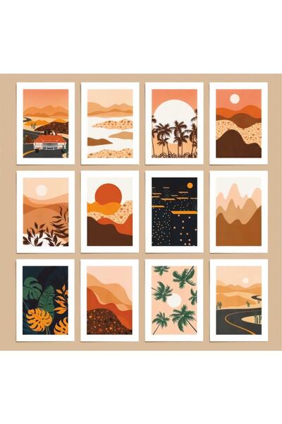 printiks 3 X 4 Cm 24 Bucuri Dreptunghi Vintage Culoare Moale Etichetă Etichet...