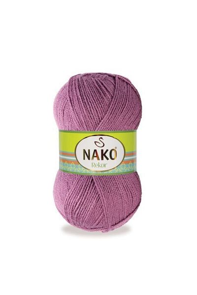 NAKO Rekor 569 5 τεμάχια πλεκτό νήμα σκούρο Dusty Rose