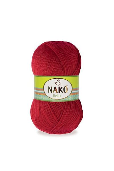 NAKO Record 251 5 Pieces Hand Knitting Thread Flag Red