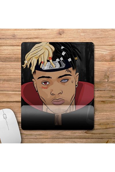 Pixxa موديل لوحة ماوس مع مسند للمعصم من Xxxtentacion - 3