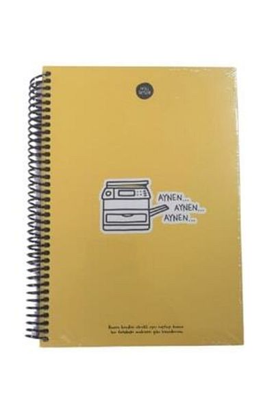 KESKİN COLOR Sharp Feel Things 17x24 100 Sheets Striped Sipralli Hard Cover Notebook Aynen