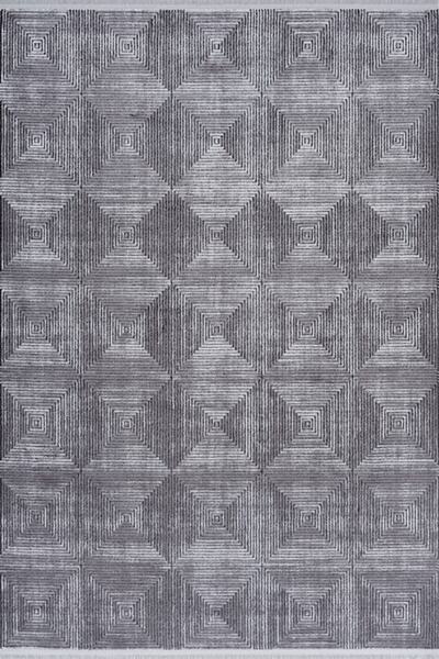 SEYRAN HALI Roma 423 Antrasit Modern Desen Makine Halısı