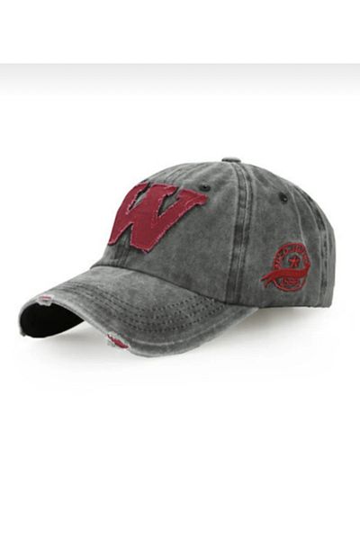 Betülce Model Antic Brodat Gri W Cap Palarie - Unisex