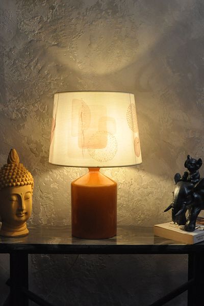 Qdec Ceramic Cube Vase Lampshade Mustard - Pastel