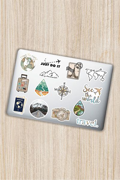 Quart Aksesuar Art and Webbing Themed Laptop Notebook Tablet Phone Sticker Set - 016