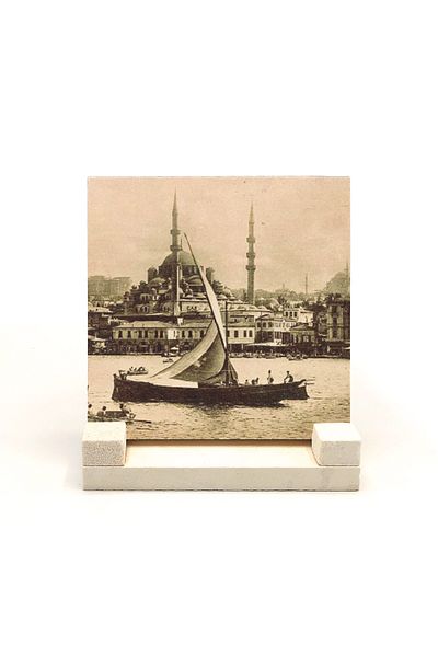 BAKSEPETE Νέα επιτραπέζια βάση Camiibaskılı από φυσική πέτρα