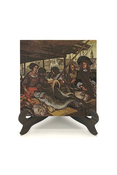 Sadrazam Επιτραπέζια βάση MDF με στάμπα Holland Fish Market
