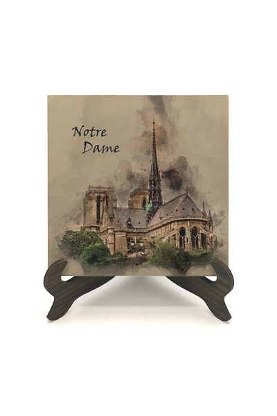 Sadrazam Επιτραπέζια βάση MDF με στάμπα Notre Dame