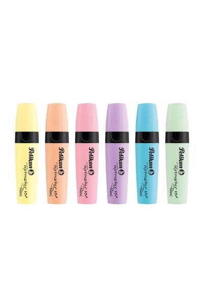 Pelikan 490 قلم تمييز 6 ألوان باستيل