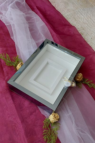 Verda Çerçeve 25x35 Cm Smoke Colored Photo Area Model Design Rose Box Memory Frame!Unnamed with LEDs!