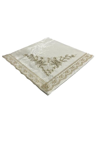 CENGİZ Çeyizlik Fransız Güpürlü Lüx Bohça 90x90 729