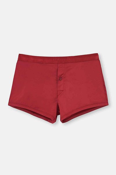 Dagi Burgundy Jacquard Elastic Satin Boxer