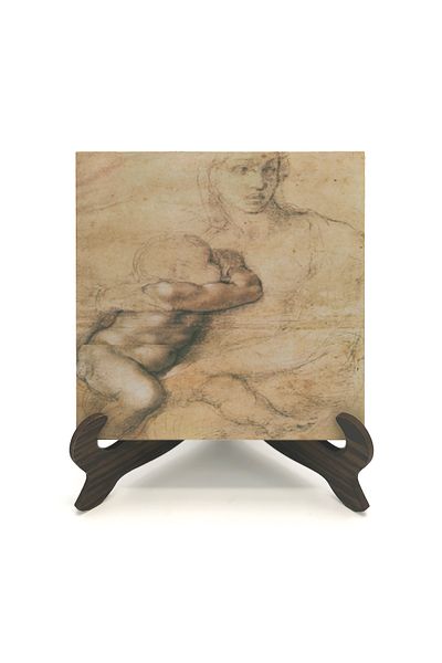 BAKSEPETE Επιτραπέζιο Μπολ Leonardo Da Vinci με τυπωμένο σχέδιο MDF