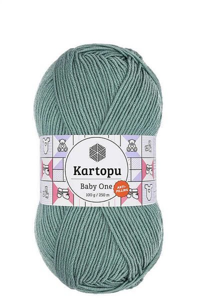 Kartopu 5 τεμάχια Baby One Μαλλί πλεξίματος χωρίς πουπουλένια χέρι Azur K493