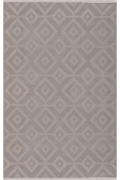 Dinarsu Halı Tarz 63374 070 Vizon Saçaklı