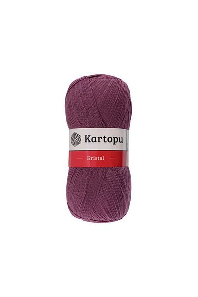 Kartopu Crystal K292 5 Pieces Fiber Thread Hand Knitting Thread Dark Rose