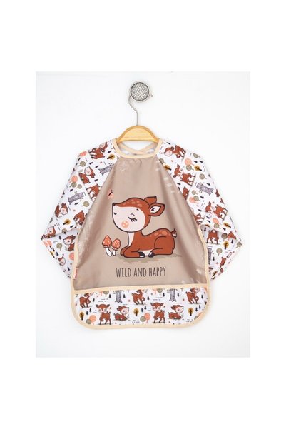 JUNİPERUS Ceylan Unisex Sleeved Activity Bib 0/36 Months Liquid Proof