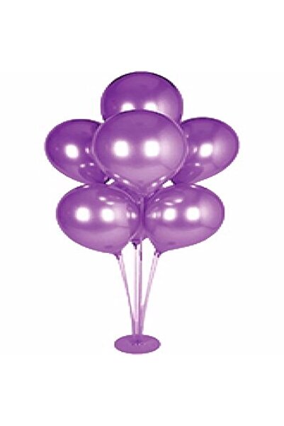 Mini Parti Mini Party Store Μωβ Πολύχρωμη Βάση Μπαλονιών 75 εκ