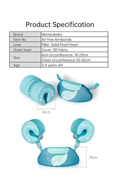 Schulzz Mambobaby Yeni Bebek /çocuk Yüzme- Kolluk -can Yeleği Mavi