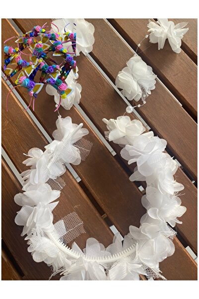 bbays new trend 3 bucăți, coroană florală, accesoriu de păr pentru copii, cor...