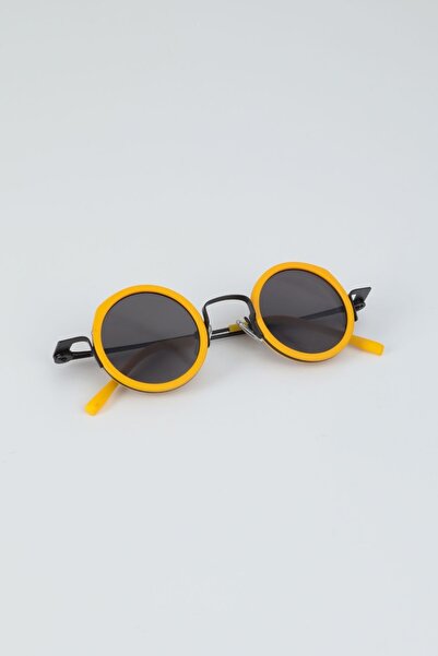 Kapin Pino Premium Yuvarlak Güneş Gözlüğü - Sarı
