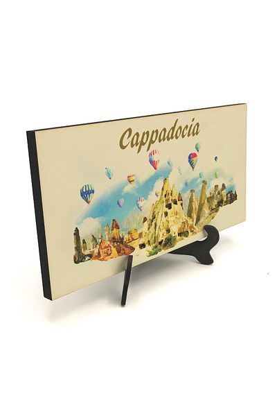 BAKSEPETE Επιτραπέζια βάση MDF με στάμπα Cappadocia