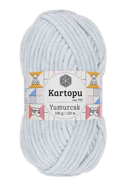 Kartopu Yumurcak K919 - 5 Pieces of Strings Light Gray Velvet