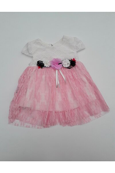 Masal Dünyası Bursa فستان بناتي بتفاصيل دانتيل من التول بلونين 3-12 شهرًا
