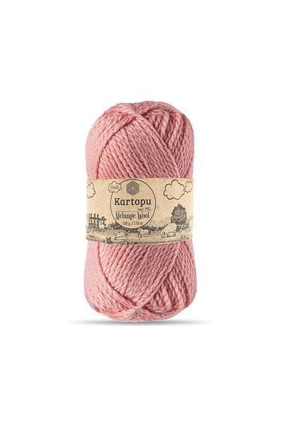 Kartopu Melange Wool K2116 5 Pieces Wool Hand Knitting Yarn Pink