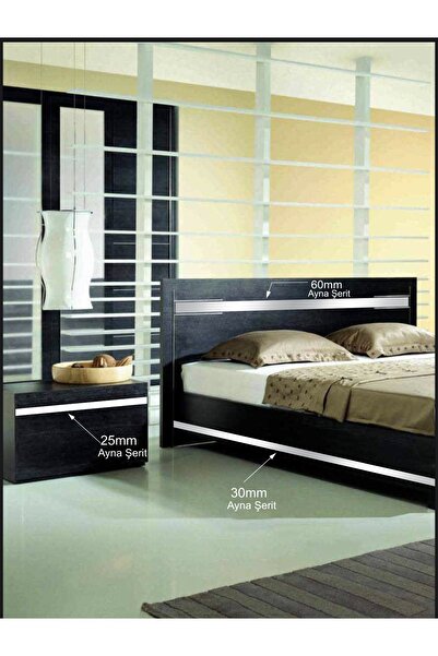 EYM 30 Mm X 2800 Mm Altın Yapışkanlı Sibu Aynalı Pleksi Şerit Dekoratif Mobilya Dolap Süsü