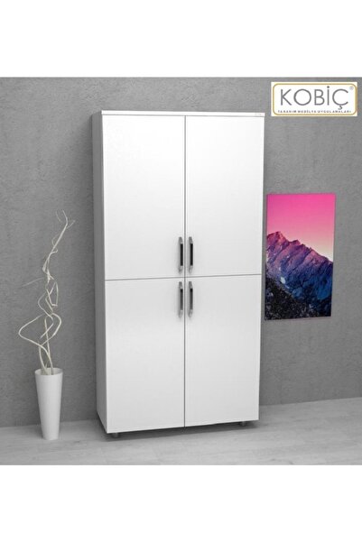 Dosya Dolabı Tam Kapak 80x35x150 Cm (BEYAZ)