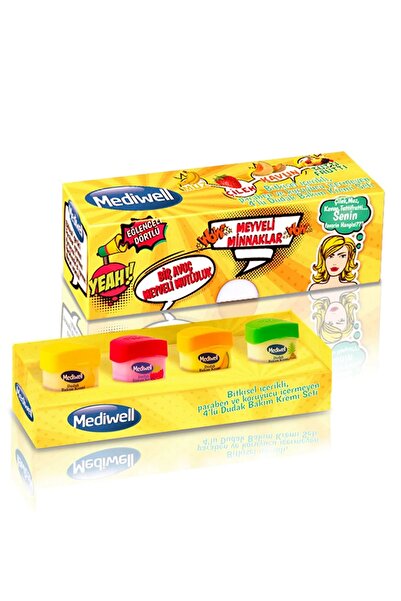 Mediwell Dudak Bakım Kremi 4 Adet X 5 ml