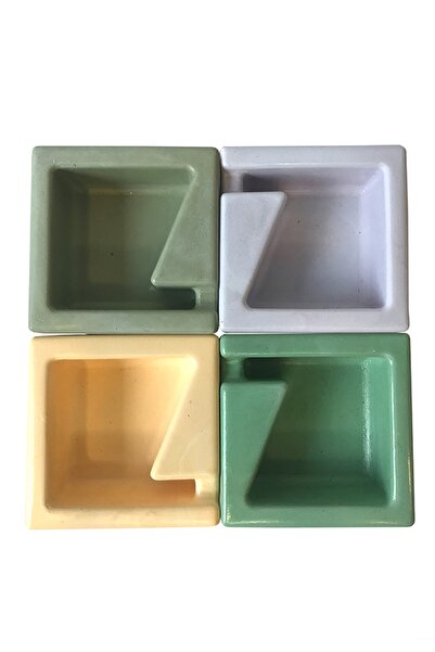 Studio Ays Mını Mix Mor Kül Tablası 4'lü Set