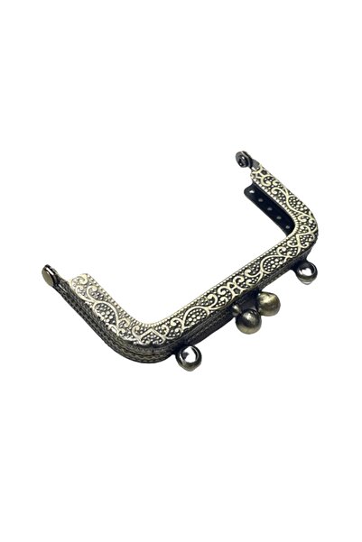 EleganTShoP Çanta Sapı Cüzdan Bursu Metal 8,5cm Dikdörtgen Csalt05