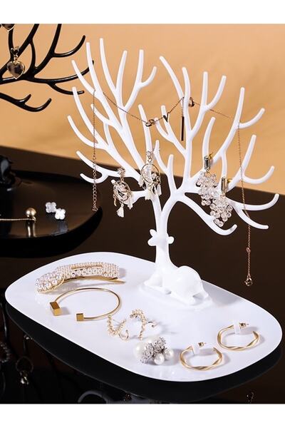 Hayveys Suport pentru bijuterii și bijuterii cu design de cerb Organizator de...