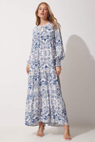 Happiness İstanbul Mintás Oversize nyári ruha