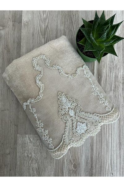 Çeyiz Bahçesi Πετσέτα χεριών και προσώπου Zara Velvet 50/90cm