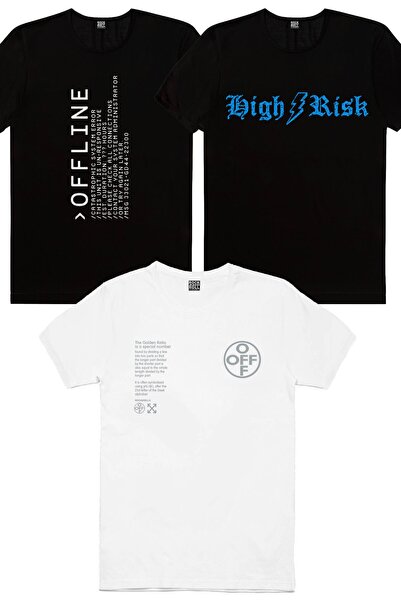 ROCKANDROLL Apartament alb, offline, tricou negru pentru femei cu risc ridica...