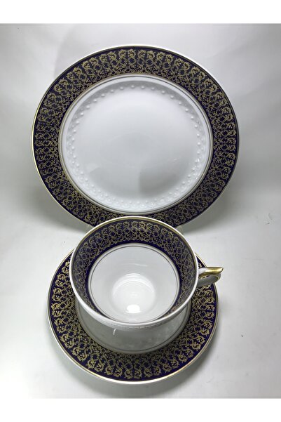 tayfuntufan antika koleksiyon Echt Kobalt Trio - Çay Kahve Takımı