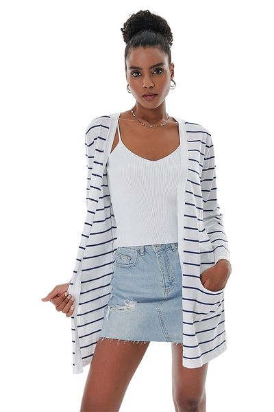 White Long Cardigan for Women Prices and Styles Trendyol