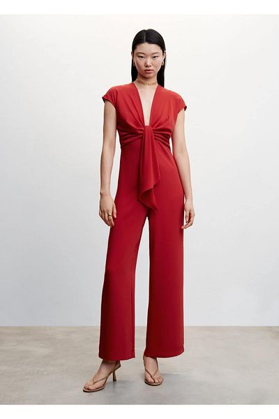 MANGO Woman Knotted Jumpsuit