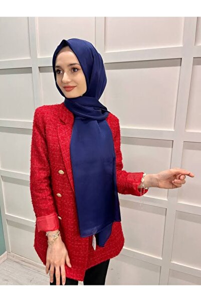 Cosie Lavinse Janjan Abiye, Janjanlı Şifon Şal 00723 Lacivert