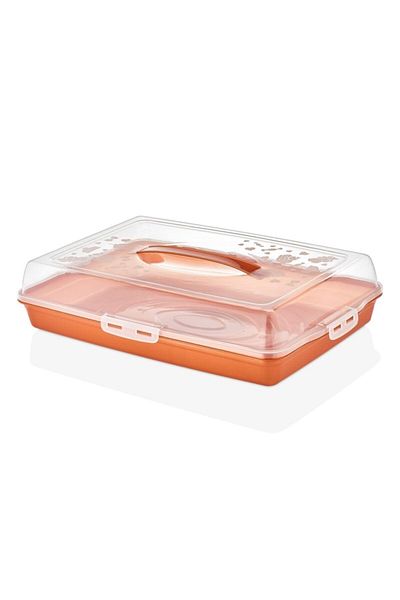 Aker Home Hadiora Cake, Pastry, Pyrex Carrying and Storage Box