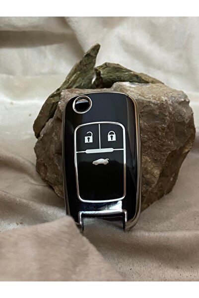 NADİR Opel Insignia A Astra J Cheie Auto cu 3 Butoane Tip Switchblade Neagră Carcasă Nano