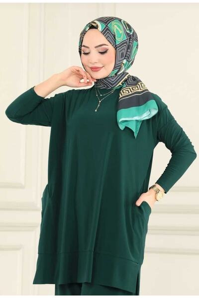 MODAMÜNASİP Wonderful Double Hijab Sandy Set