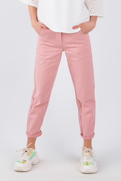 DMB BOYS & GIRLS Pamuk Devojčice Lan Hlače sa elastičnim strukom