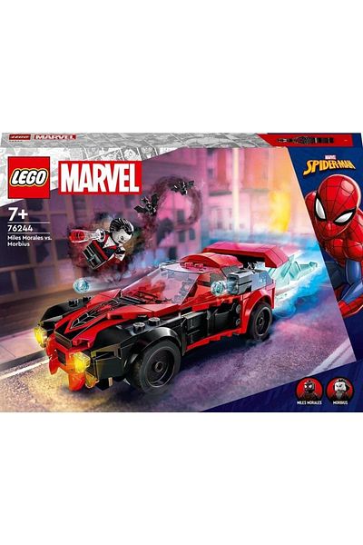 LEGO Marvel Miles Morales Vs. Morbius Minifigure and Car Ages 7+ Port