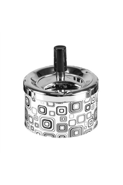 Cool Μαύρα και άσπρα τετράγωνα με μεταλλικό κάννερ 9cm