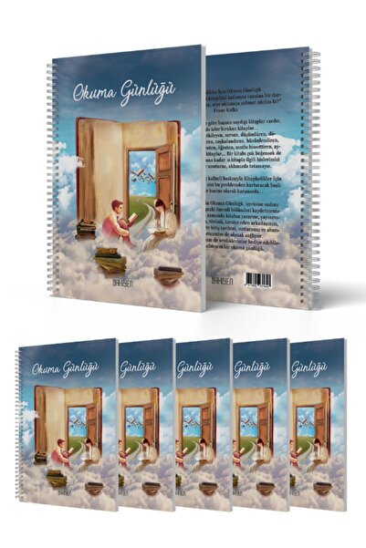 Dahiyen Дневник за четене на книжен червей (5 копия)