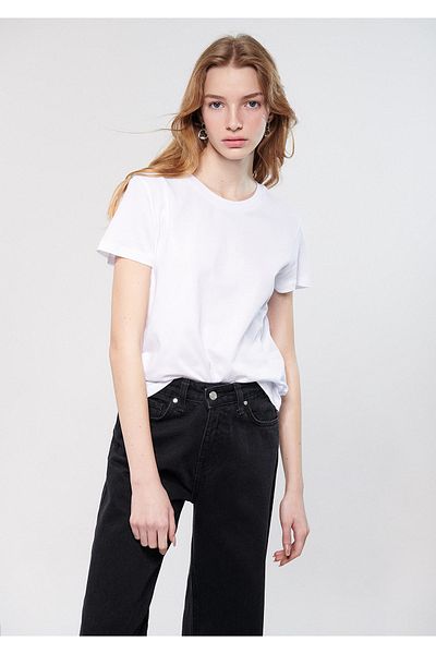 Mavi Λευκό Basic T-Shirt Slim Fit / Slim Cut 1600952-620